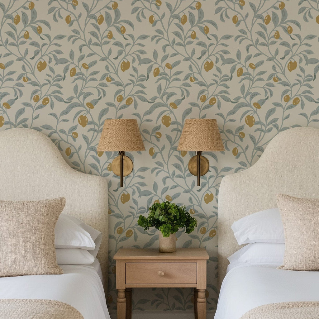 Olive Tree Wallpaper - Mediterranean Chic Style